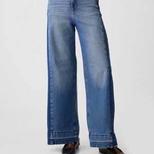 High Rise Stride Wide-Leg Jeans size 27/4